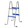 Escaleras para piscinas elevadas ESCALERA 2X2 PELDAÑOS - ACERO GALVANIZADO - Imagen 3