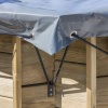 Cubiertas de piscinas ovaladas PARA PISCINA MADERA VERMELA: 712 X 512 CM - Imagen 8