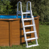 Escaleras para piscinas elevadas ESCALERA DE SEGURIDAD 2X4 PELDAÑOS - MOLDEADA POR SOPLADO