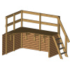 DECK PLATAFORMA DE MADERA + PISCINA SAFRAN2 - Imagen 8