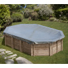 Cubiertas de piscinas ovaladas PARA PISCINA MADERA SEVILLA: 893 X 496 CM