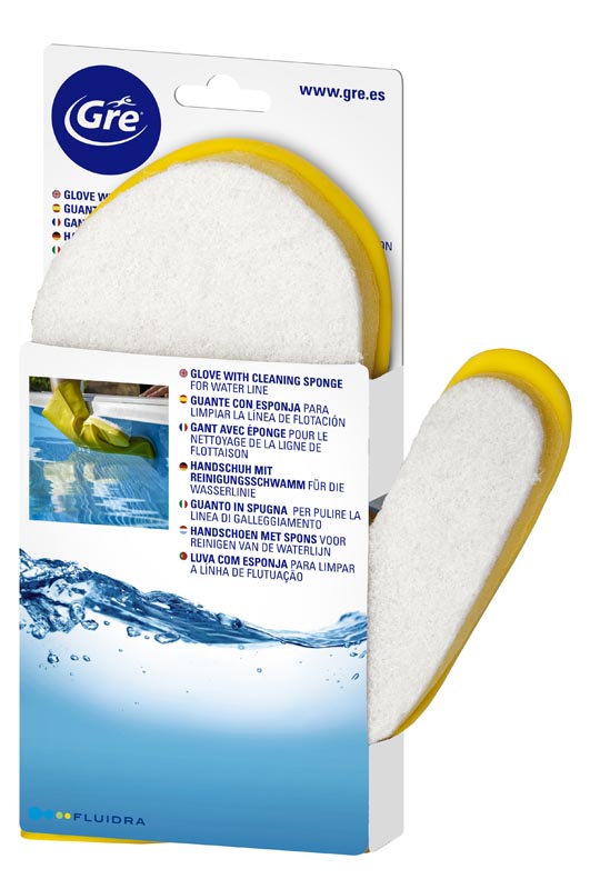 Otro material de limpieza GUANTE CON ESPONJA PARA LÍNEA DE FLOTACIÓN